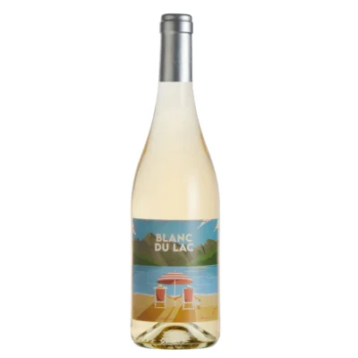 Bouteille de vin Blanc du Lac du Château de Valcombe, vin blanc aromatique et frais