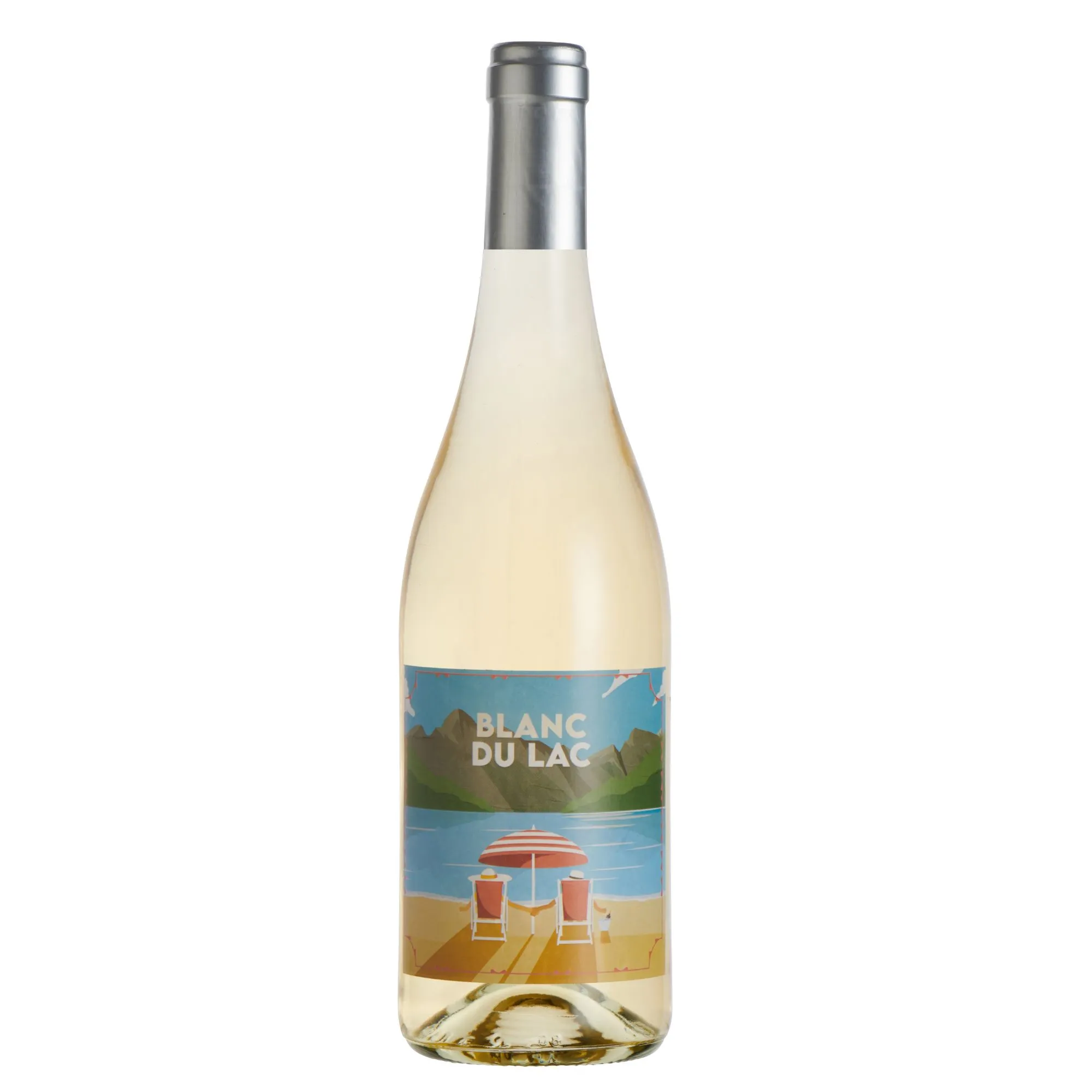 Bouteille de vin Blanc du Lac du Château de Valcombe, vin blanc aromatique et frais