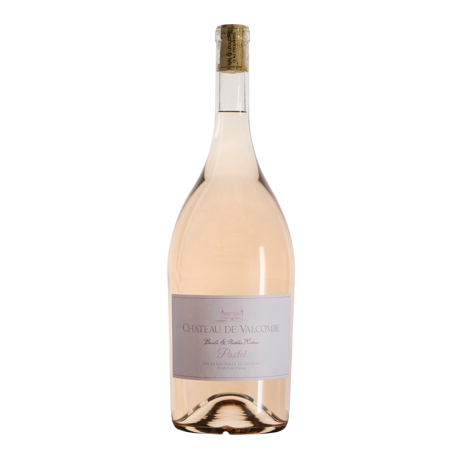 Jéroboam de Pastel Rosé du Château de Valcombe, rosé léger et raffiné