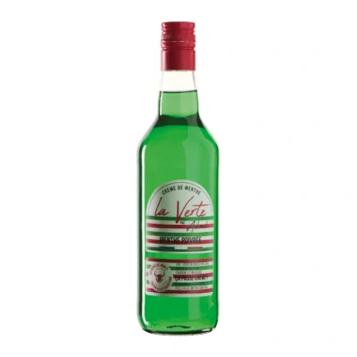 Bouteille de La Verte, liqueur de menthe fraîche du Château de Valcombe